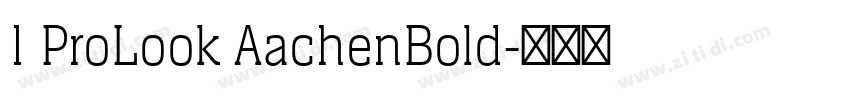 1 ProLook AachenBold字体转换